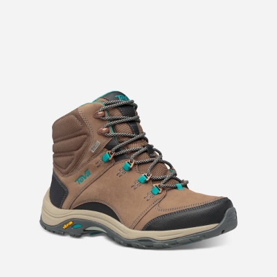 Teva Montara Mid eVent - Women's Teva Boots - Chocolate | India (XDOY43259)